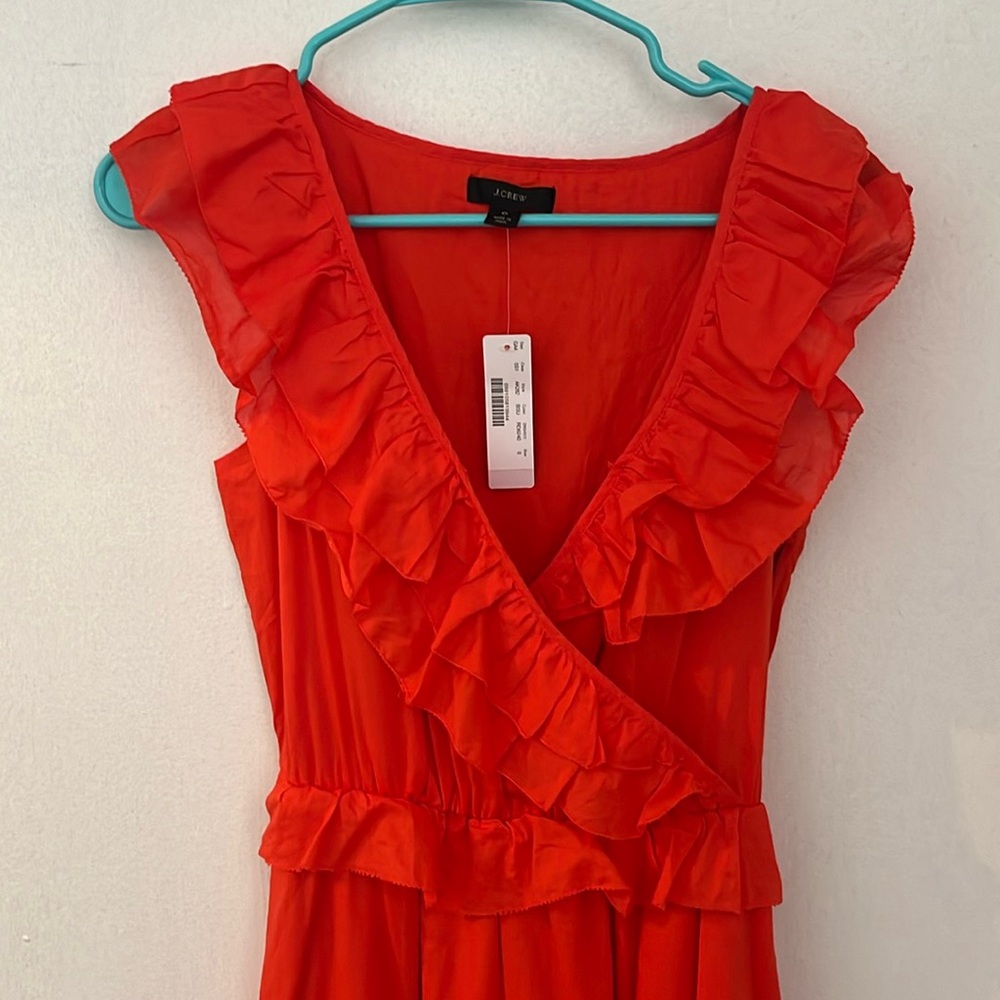 J. Crew Sunset Ruffle Dress